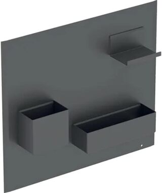 Acanto Lava Magneetbord Gebrit, zwart